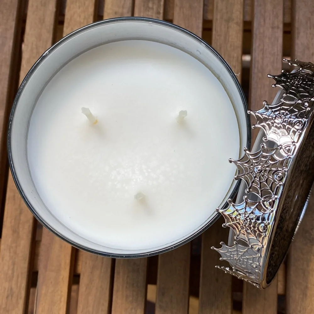 Bath & Body Works Vampire Blood 3 Wick Candle With Decorative Skull Lid